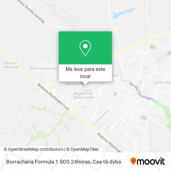 Borracharia Formula 1 SOS 24horas mapa