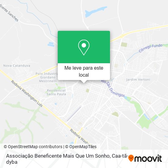 Associação Beneficente Mais Que Um Sonho mapa