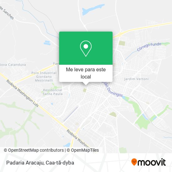 Padaria Aracaju mapa
