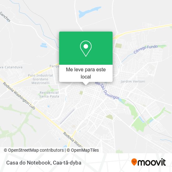 Casa do Notebook mapa