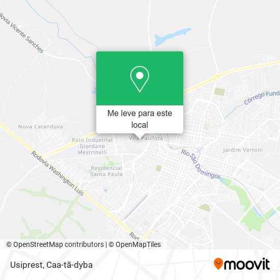 Usiprest mapa