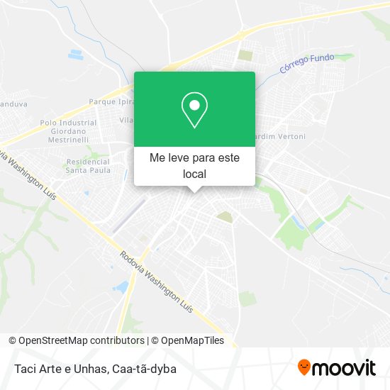 Taci Arte e Unhas mapa