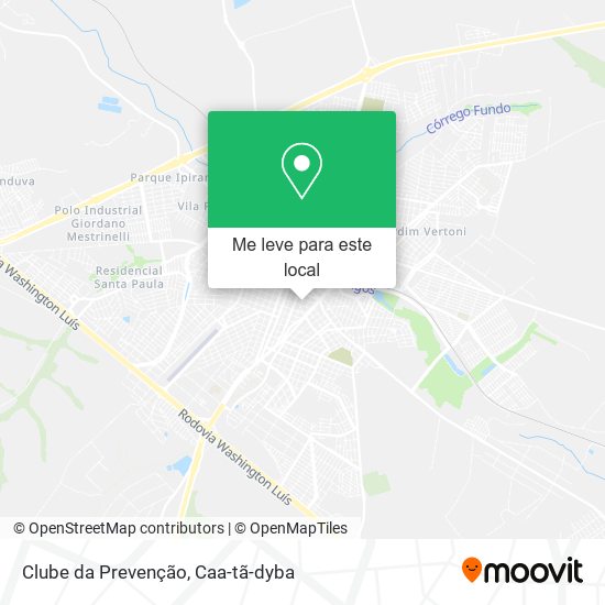 Clube da Prevenção mapa