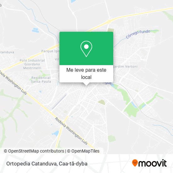 Ortopedia Catanduva mapa