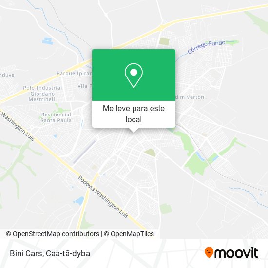 Bini Cars mapa