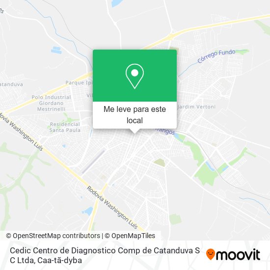 Cedic Centro de Diagnostico Comp de Catanduva S C Ltda mapa