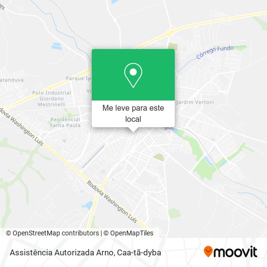 Assistência Autorizada Arno mapa