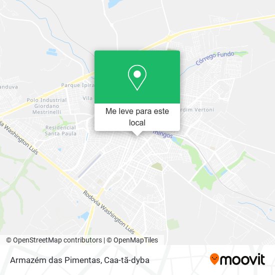 Armazém das Pimentas mapa