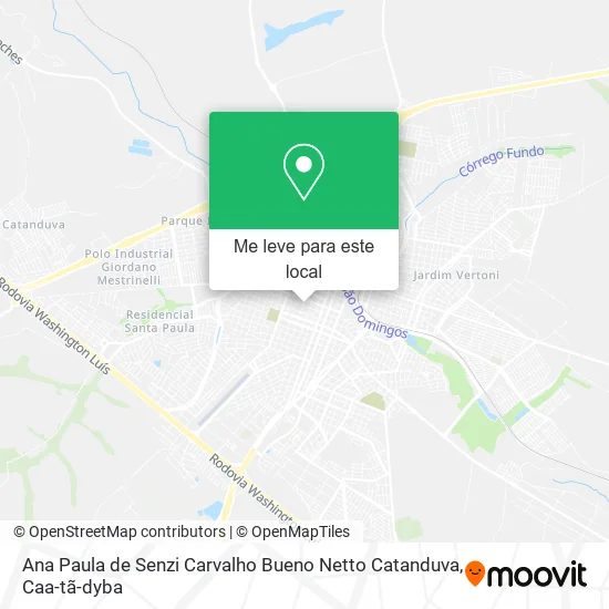 Ana Paula de Senzi Carvalho Bueno Netto Catanduva mapa