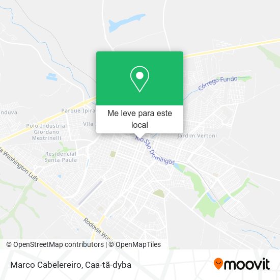 Marco Cabelereiro mapa