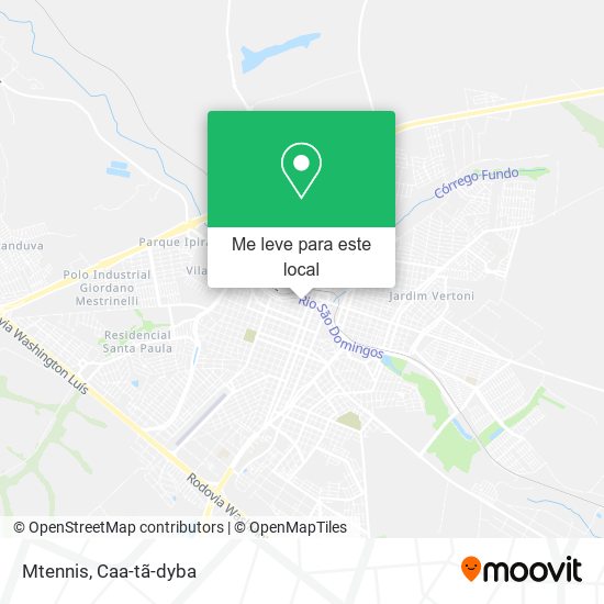 Mtennis mapa