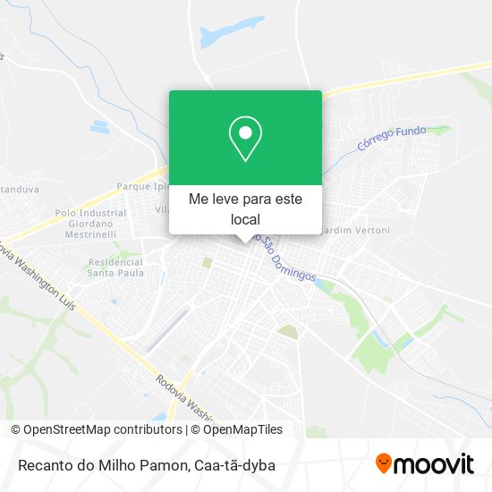 Recanto do Milho Pamon mapa