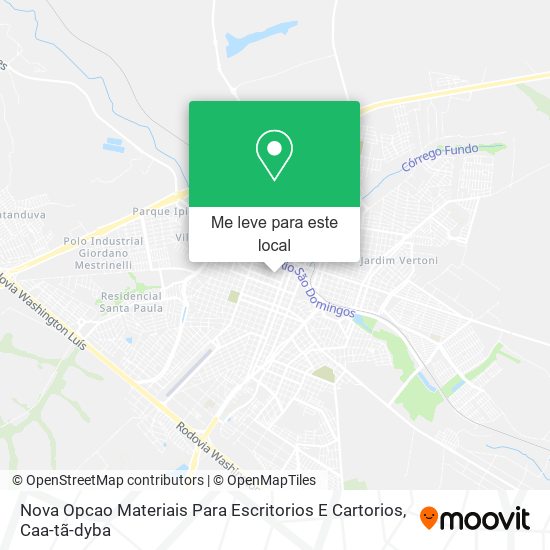 Nova Opcao Materiais Para Escritorios E Cartorios mapa
