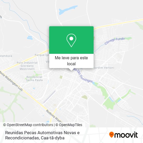 Reunidas Pecas Automotivas Novas e Recondicionadas mapa