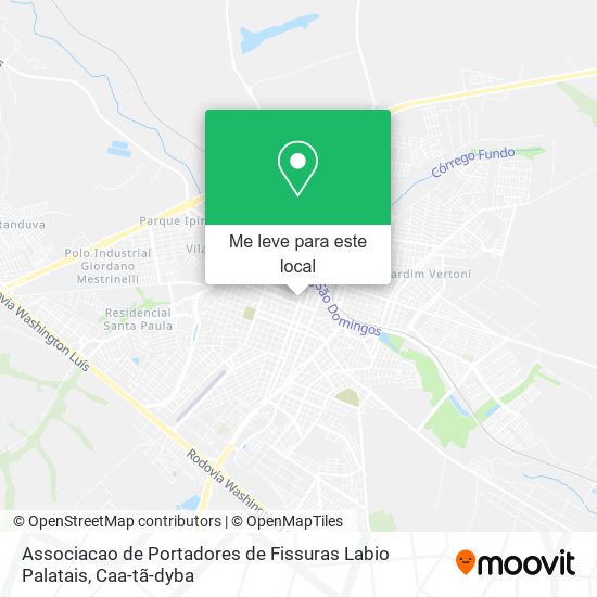 Associacao de Portadores de Fissuras Labio Palatais mapa
