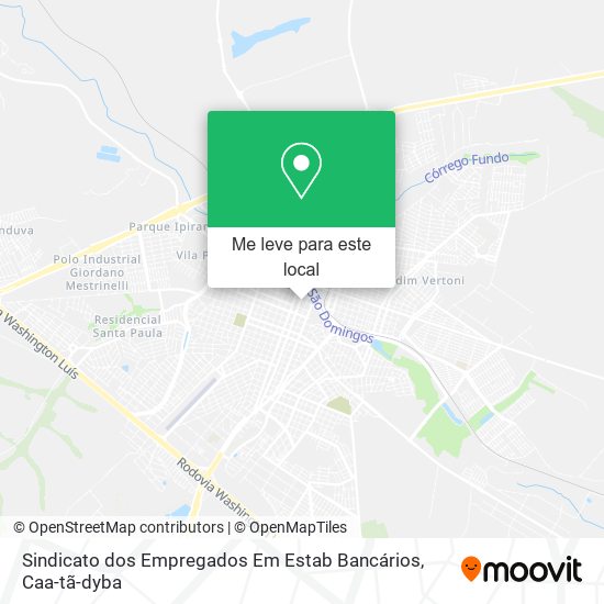 Sindicato dos Empregados Em Estab Bancários mapa