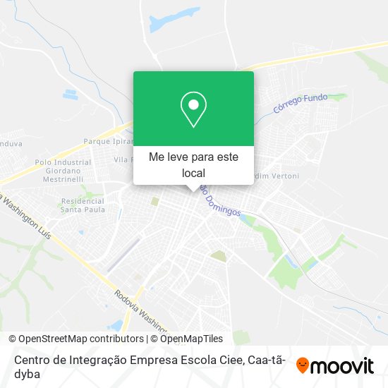 Centro de Integração Empresa Escola Ciee mapa