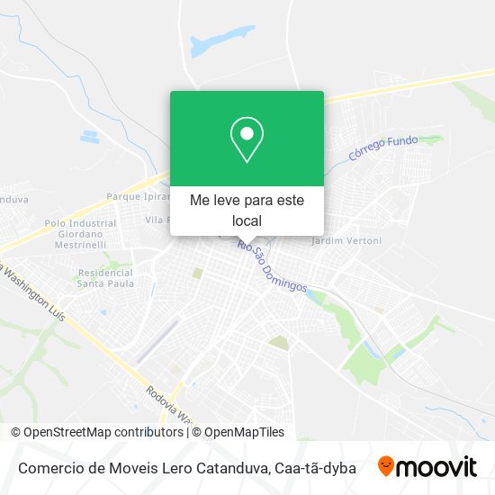 Comercio de Moveis Lero Catanduva mapa