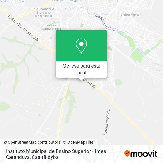 Instituto Municipal de Ensino Superior - Imes Catanduva mapa