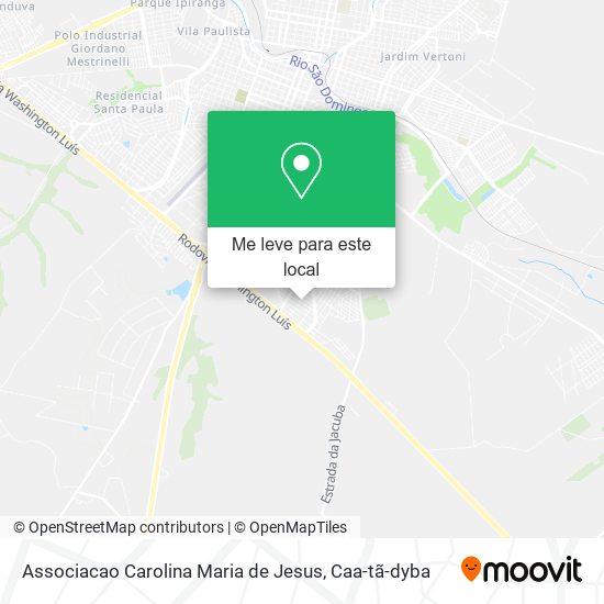 Associacao Carolina Maria de Jesus mapa