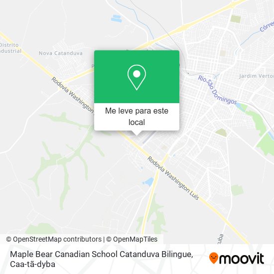 Maple Bear Canadian School Catanduva Bilingue mapa