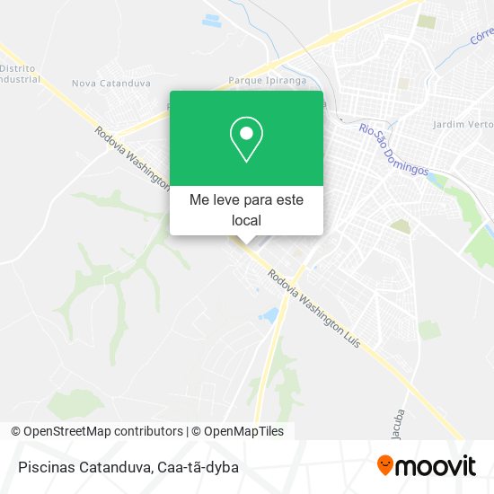 Piscinas Catanduva mapa