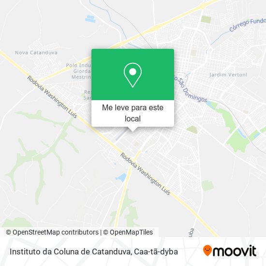 Instituto da Coluna de Catanduva mapa