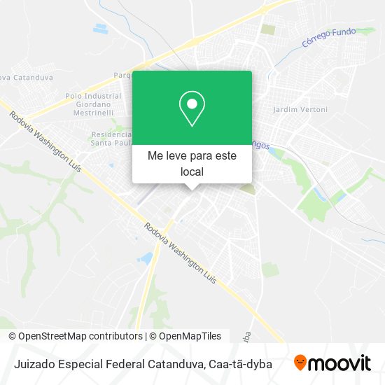 Juizado Especial Federal Catanduva mapa