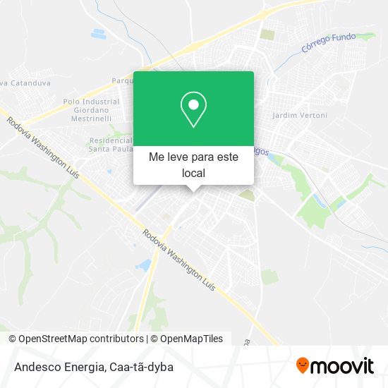 Andesco Energia mapa