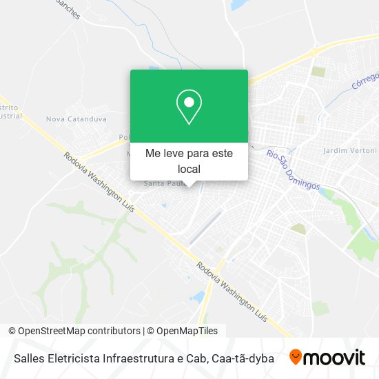 Salles Eletricista Infraestrutura e Cab mapa