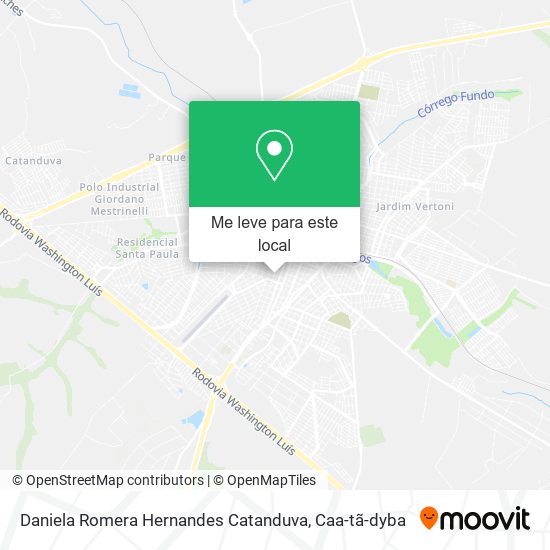 Daniela Romera Hernandes Catanduva mapa