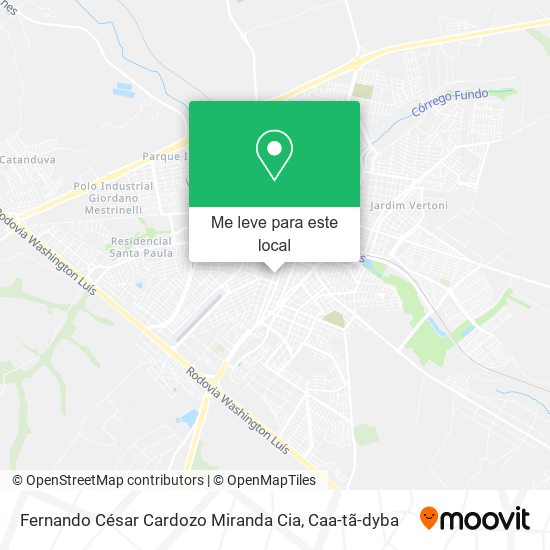 Fernando César Cardozo Miranda Cia mapa