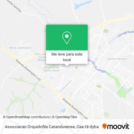 Associacao Orquidofila Catanduvense mapa