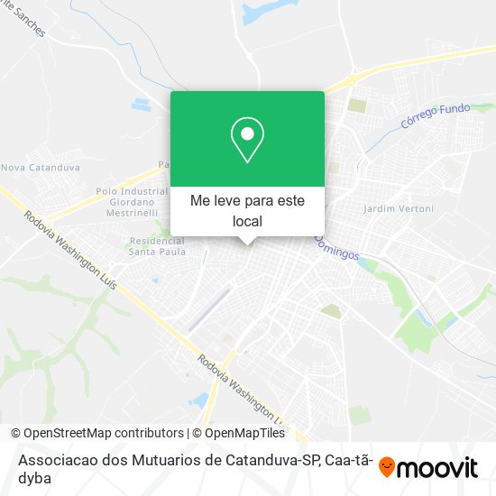 Associacao dos Mutuarios de Catanduva-SP mapa