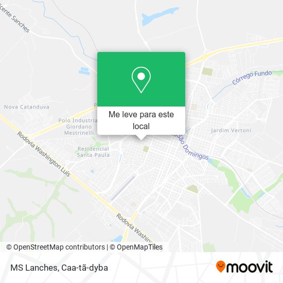 MS Lanches mapa