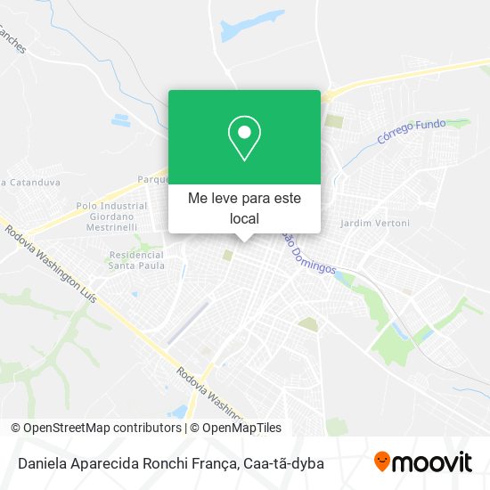 Daniela Aparecida Ronchi França mapa