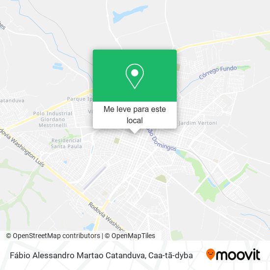 Fábio Alessandro Martao Catanduva mapa