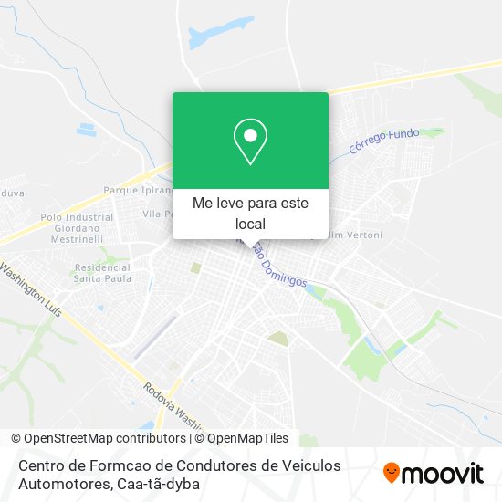 Centro de Formcao de Condutores de Veiculos Automotores mapa