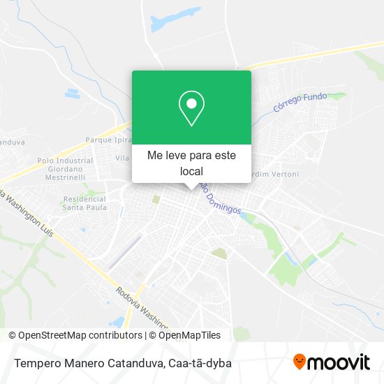 Tempero Manero Catanduva mapa