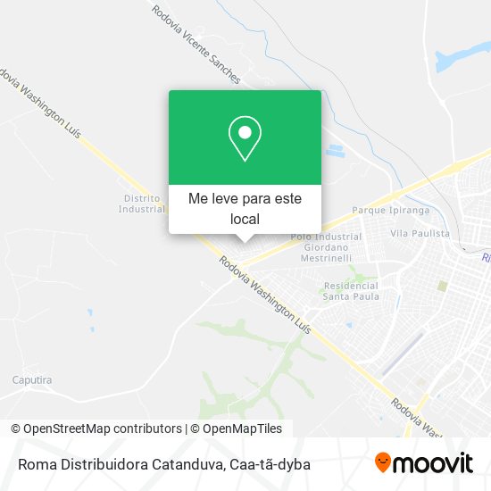 Roma Distribuidora Catanduva mapa