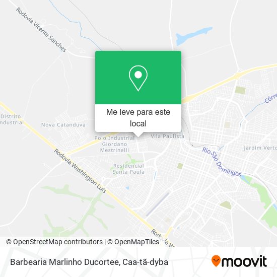 Barbearia Marlinho Ducortee mapa