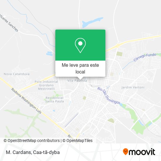 M. Cardans mapa