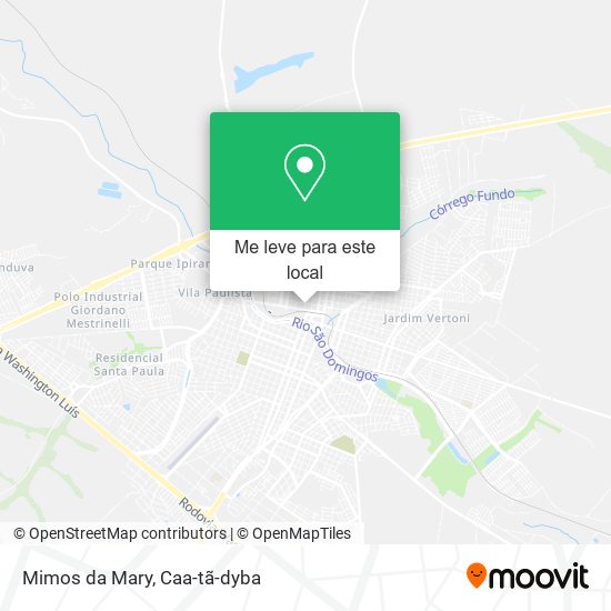 Mimos da Mary mapa