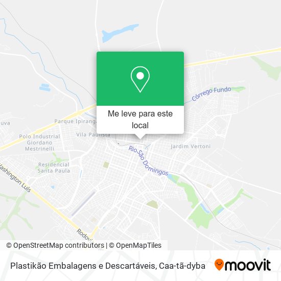 Plastikão Embalagens e Descartáveis mapa