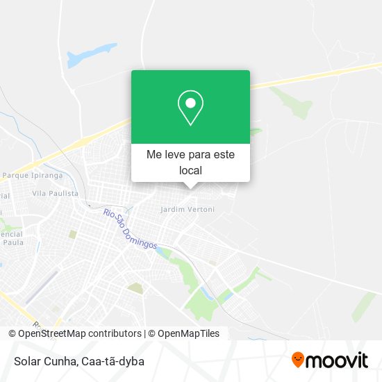 Solar Cunha mapa