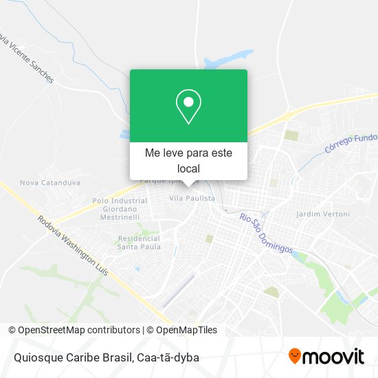 Quiosque Caribe Brasil mapa