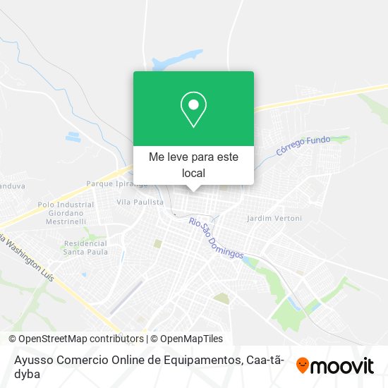 Ayusso Comercio Online de Equipamentos mapa