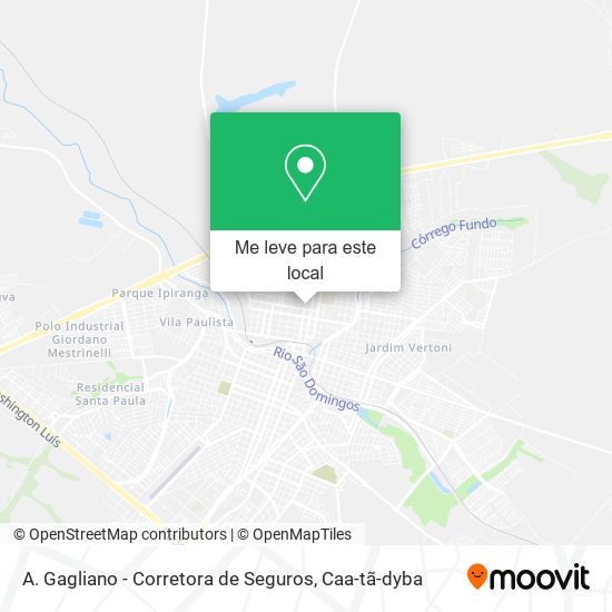A. Gagliano - Corretora de Seguros mapa