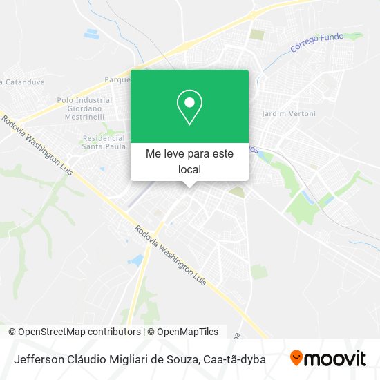 Jefferson Cláudio Migliari de Souza mapa