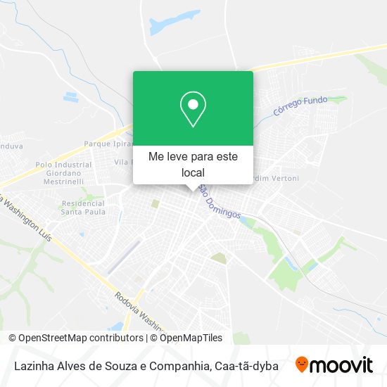 Lazinha Alves de Souza e Companhia mapa